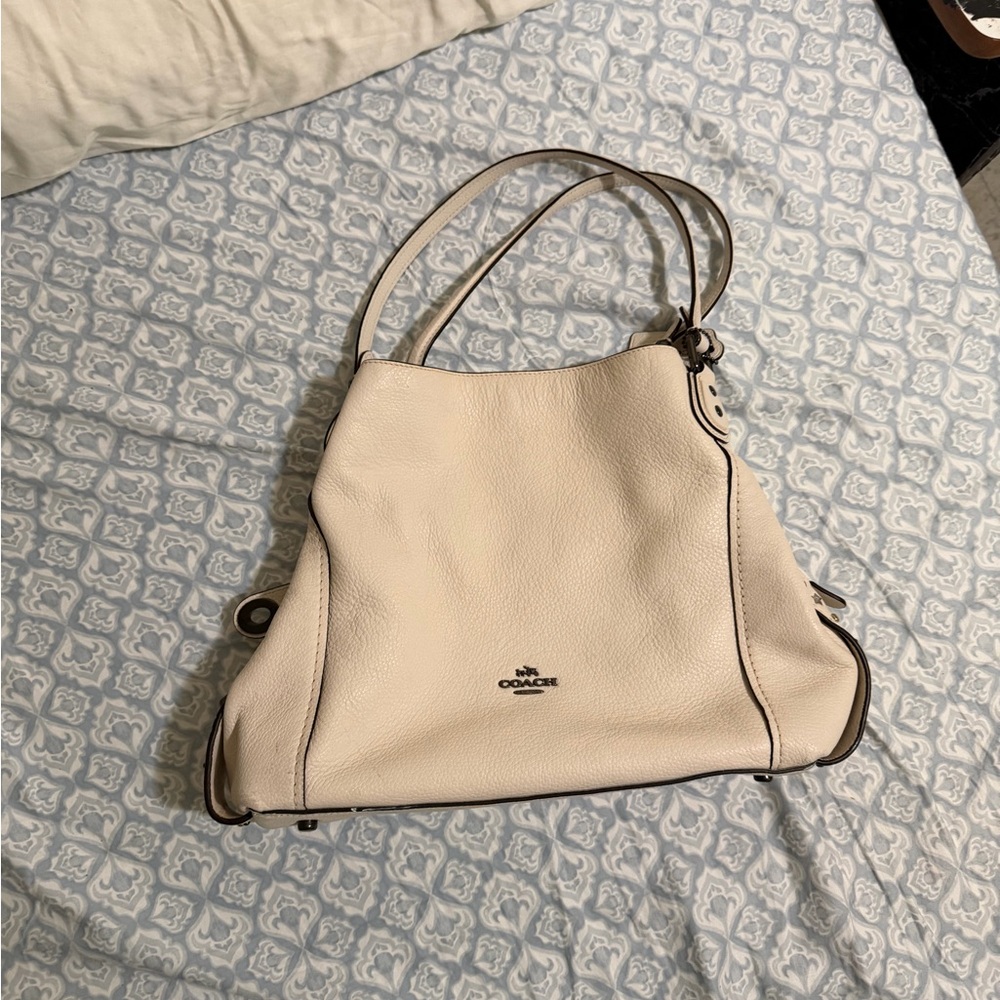Coach Off-White Leather Shoulder Bag